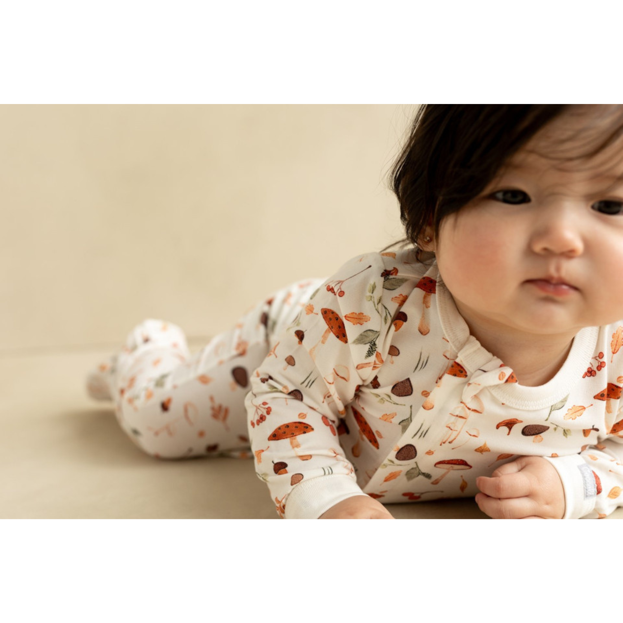 COCCOLI Modal Footie - Mushrooms