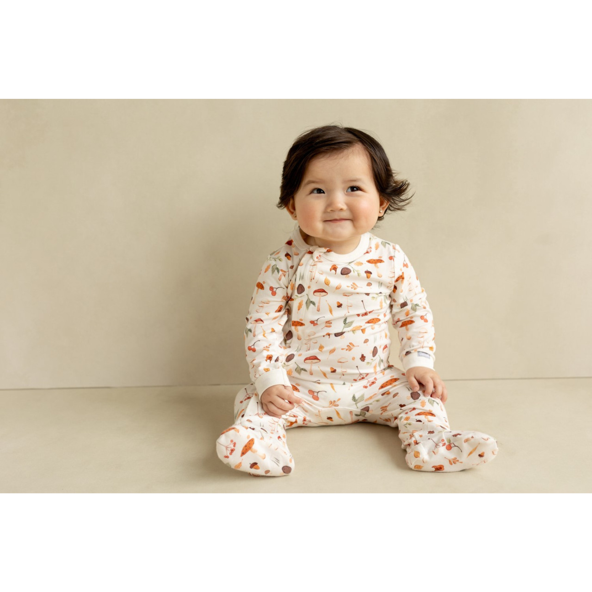 COCCOLI Modal Footie - Mushrooms