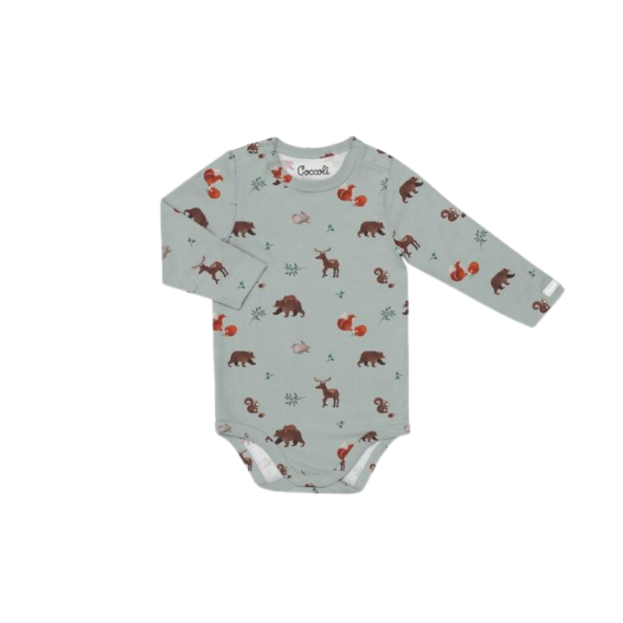 COCCOLI Modal Romper - Animals on Mercury