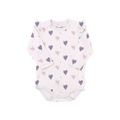 COCCOLI Modal Romper - Hearts on Light Pink