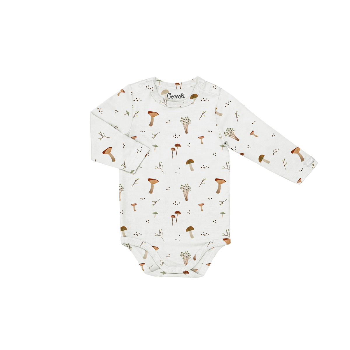 COCCOLI Modal Romper - Mushrooms on Cream