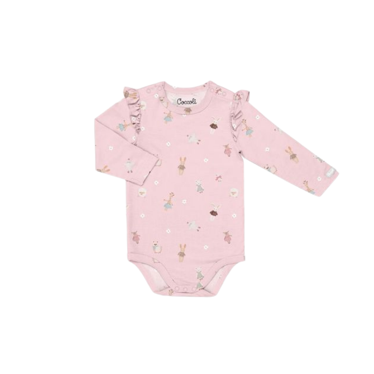 COCCOLI Modal Romper - Plush on Light Pink