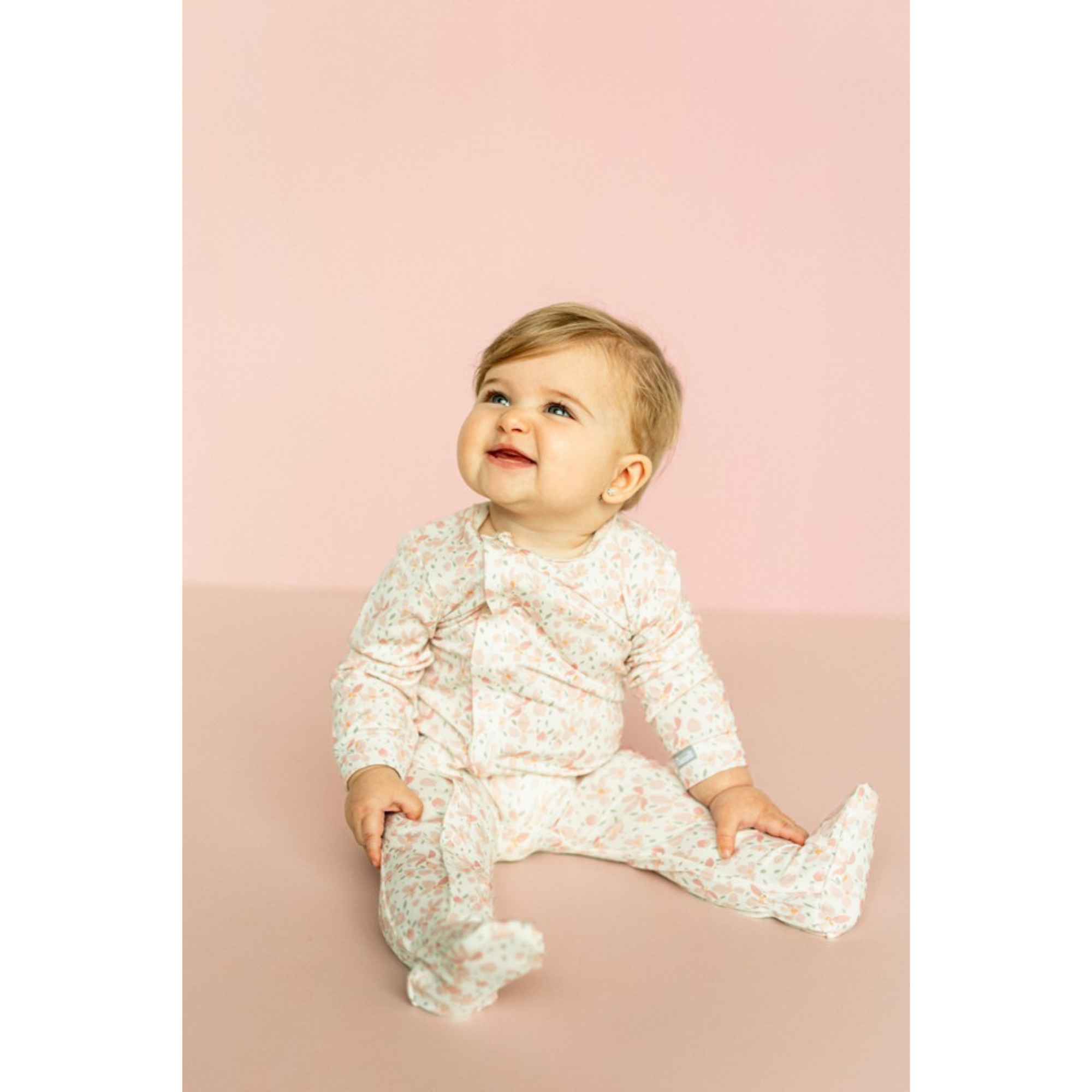 COCCOLI Modal Zipper Footie - Floral