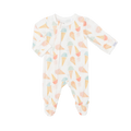 COCCOLI Modal Zipper Footie - Gelato Cones