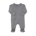 COCCOLI Modal Zipper Footie - Granite Grey