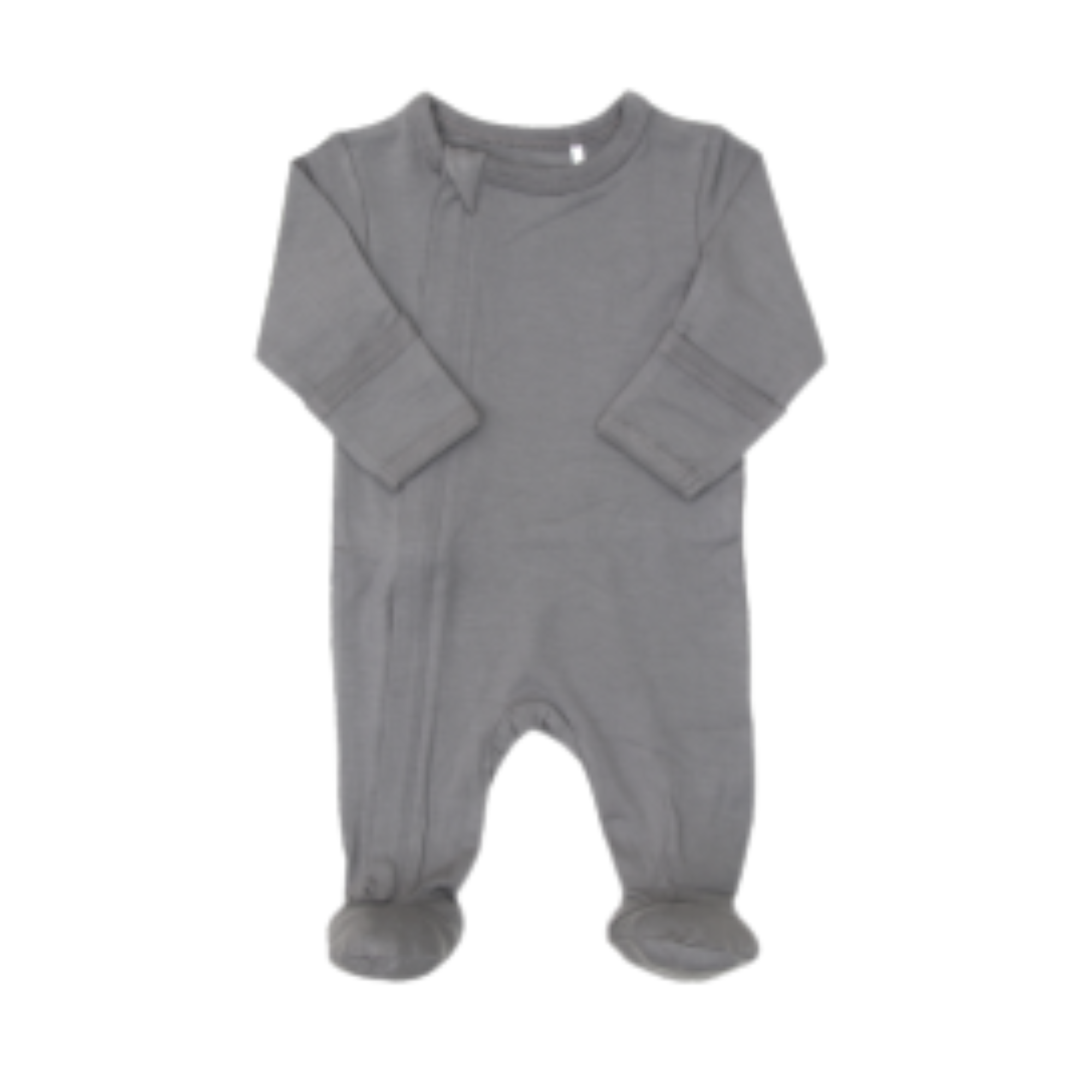 COCCOLI Modal Zipper Footie - Granite Grey