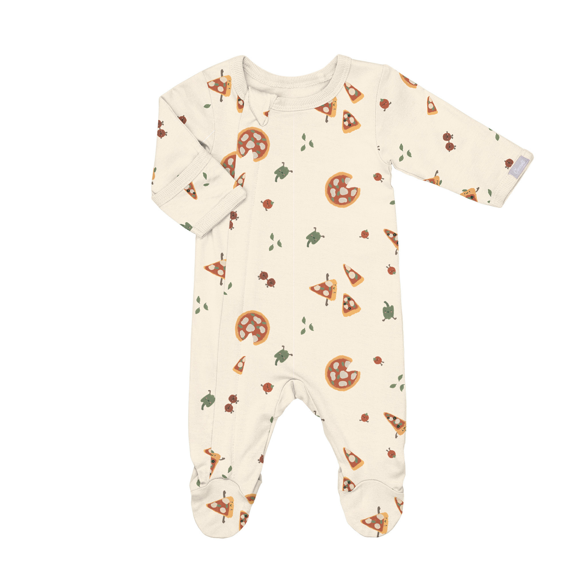 COCCOLI Modal Zipper Footie - Pizza
