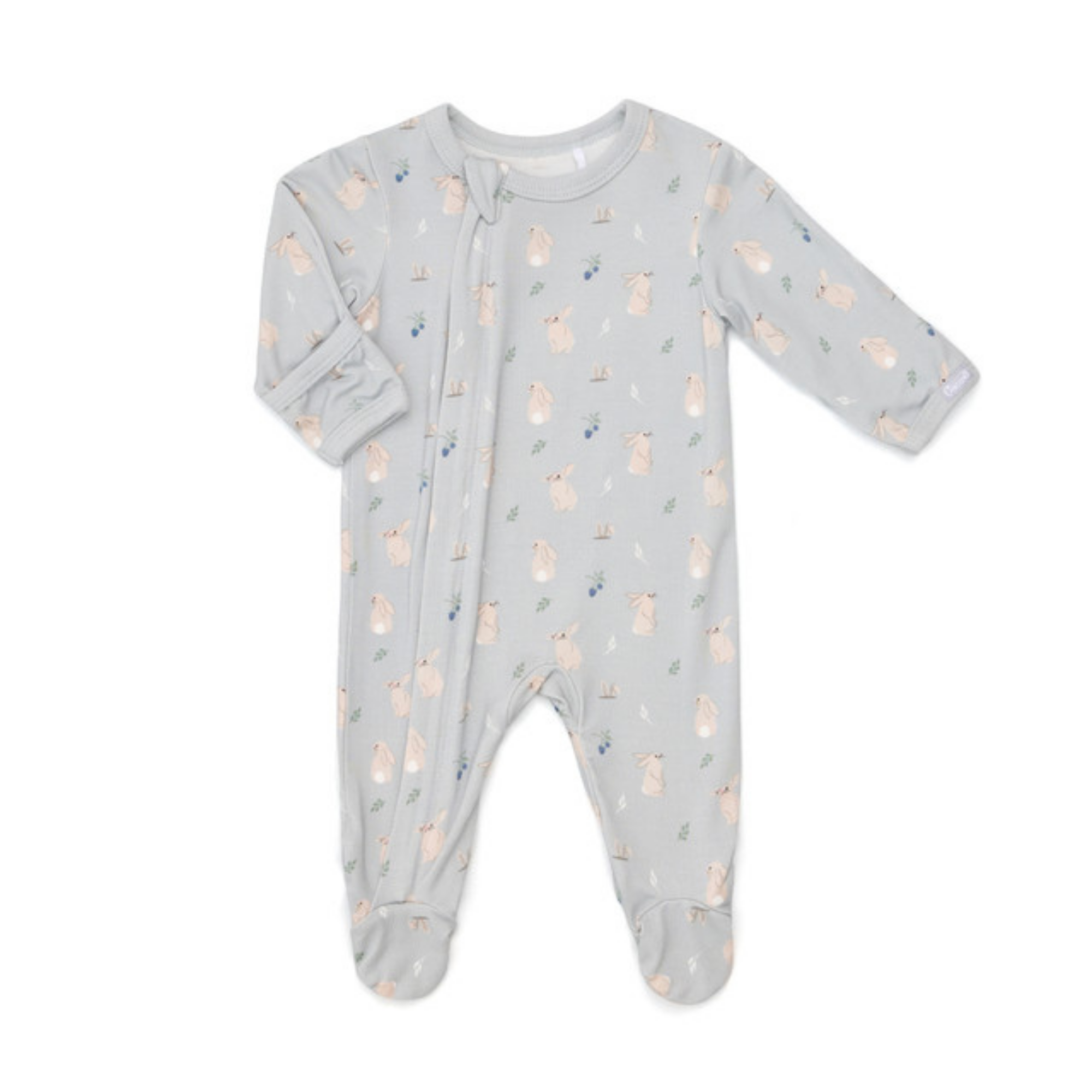 COCCOLI Modal Zipper Footie - Rabbits