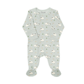 COCCOLI Modal Zipper Footie - Sheep on Mercury