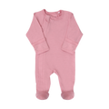 COCCOLI Modal Zipper Footie - Silver Pink