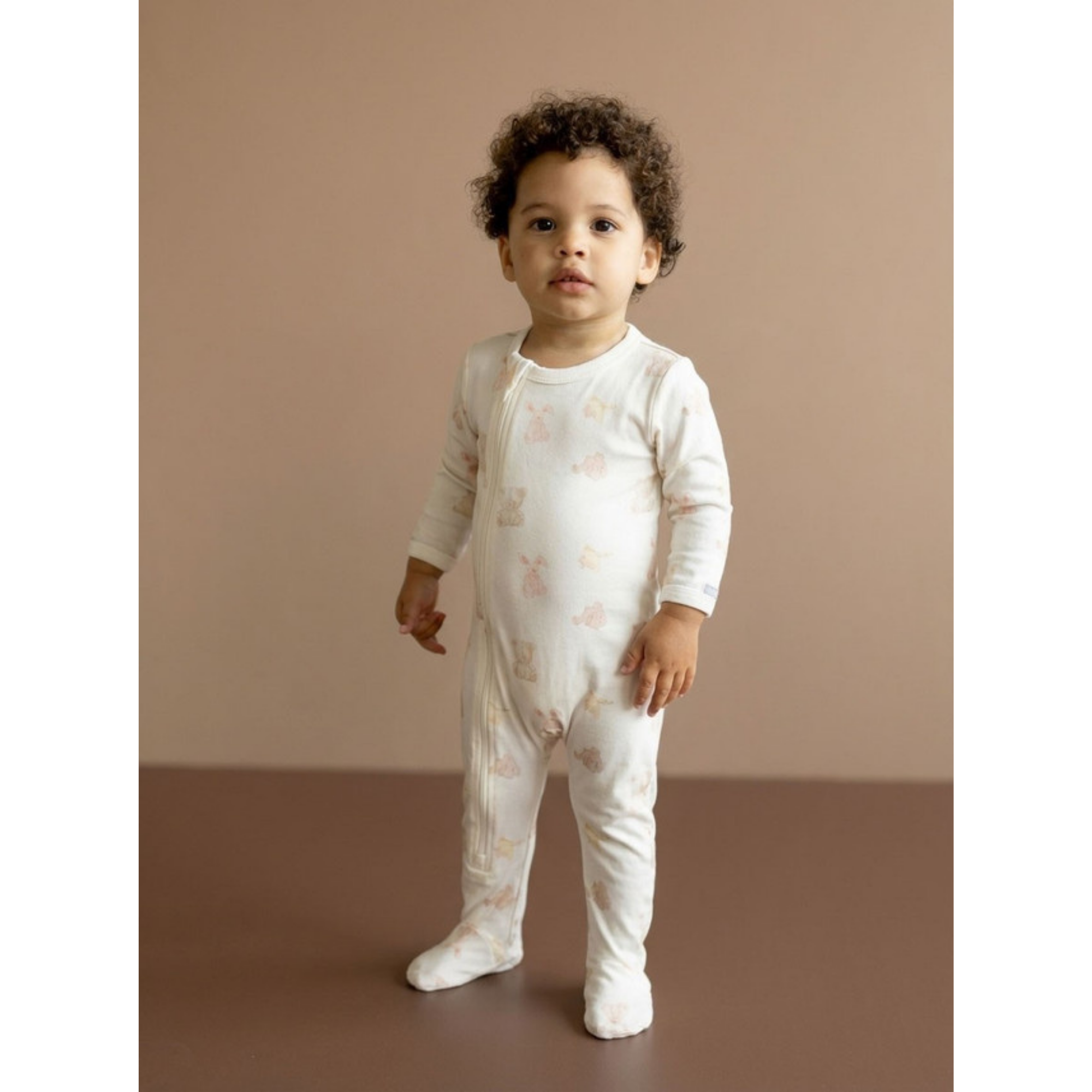 COCCOLI Modal Zipper Footie - Teddies