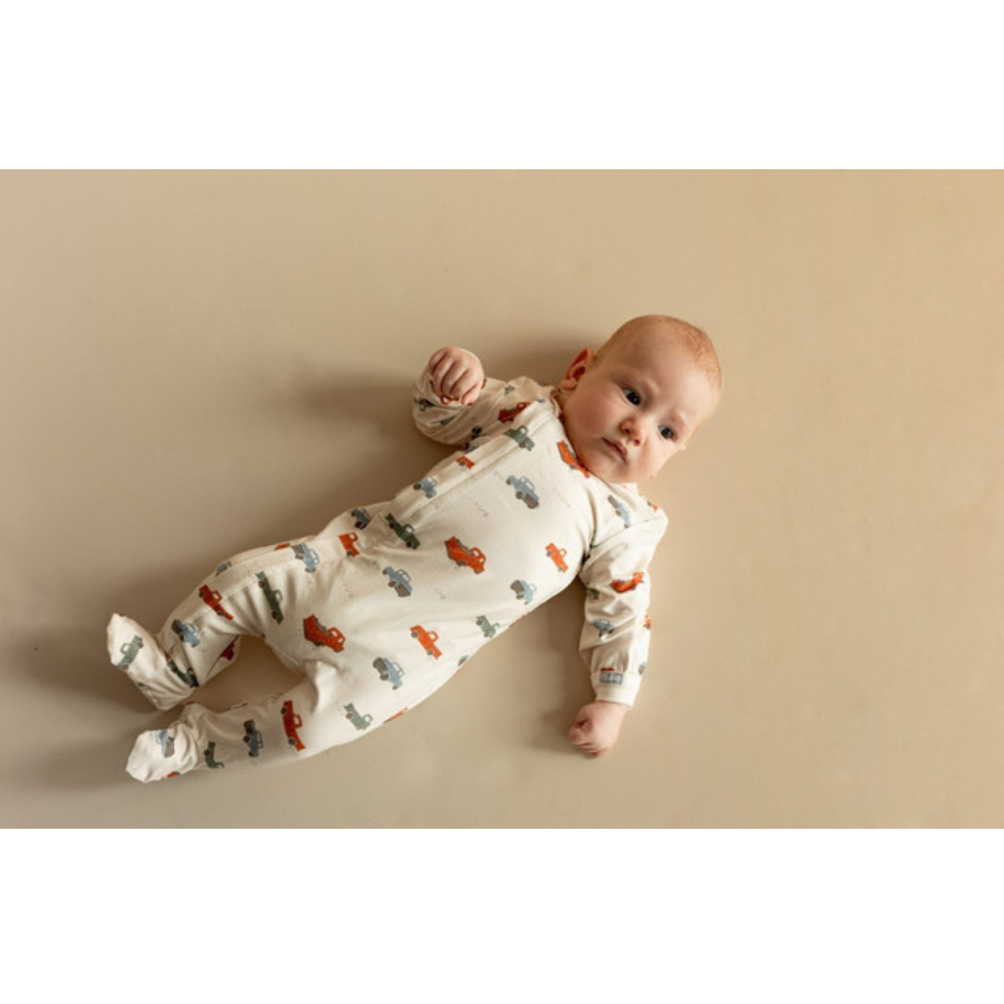 COCCOLI Modal Zipper Footie - Trucks