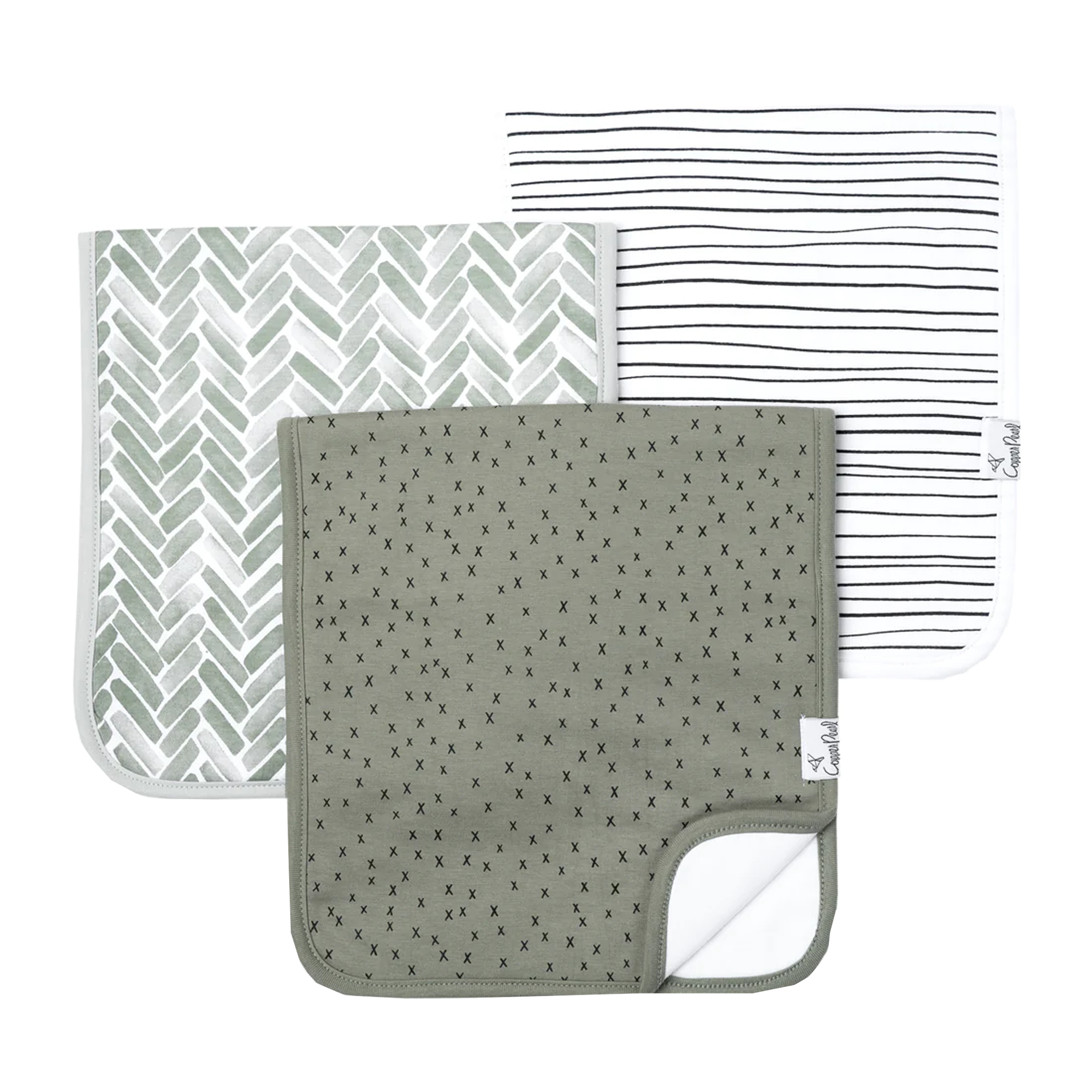 COPPER PEARL Burp Cloths - Alta