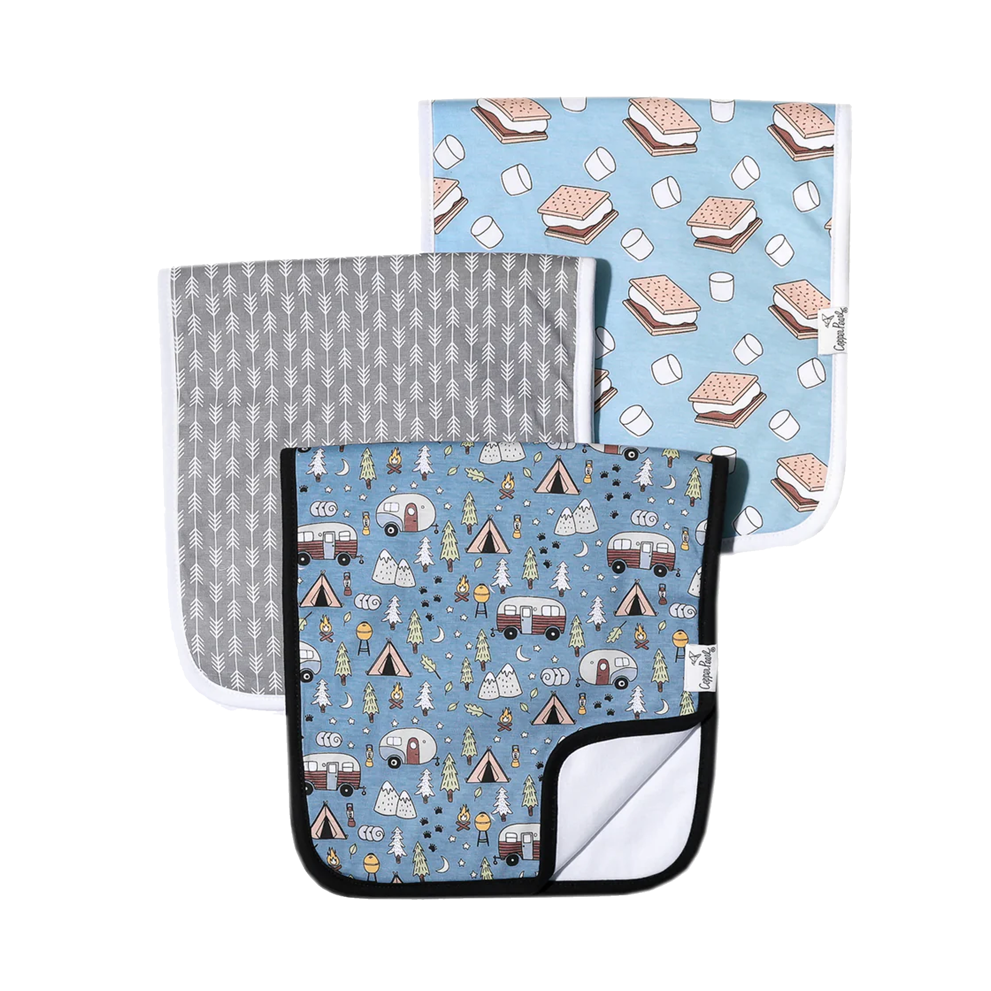 COPPER PEARL Burp Cloths - Bridger