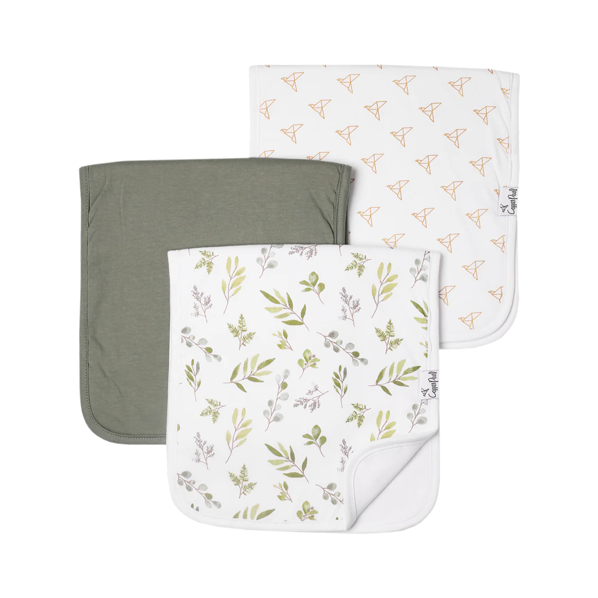 COPPER PEARL Burp Cloths - Haven