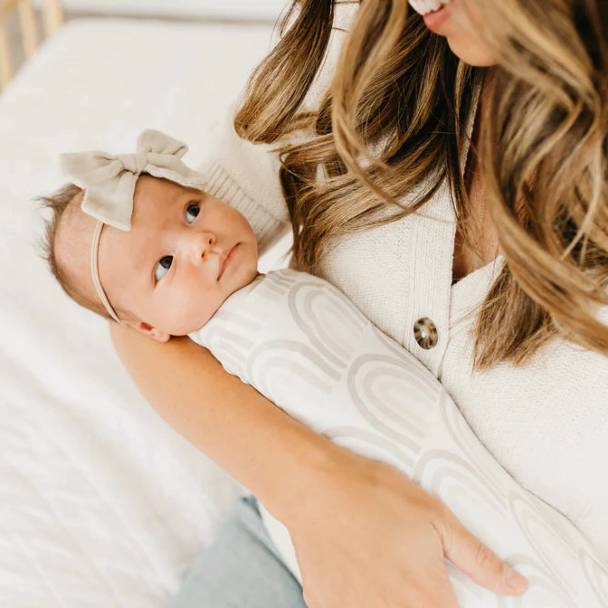 COPPER PEARL Swaddle Blanket - Bliss