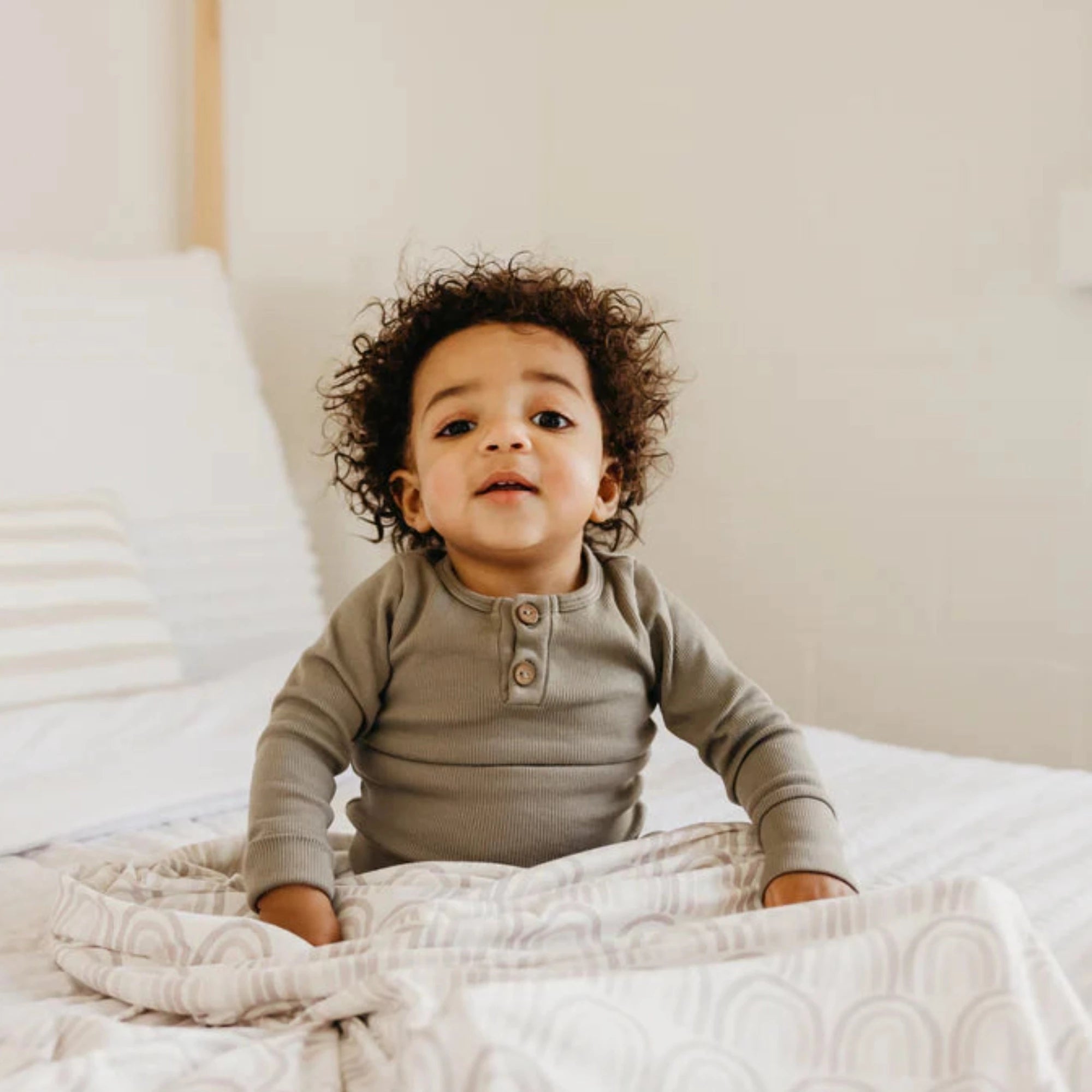 COPPER PEARL Swaddle Blanket - Bliss