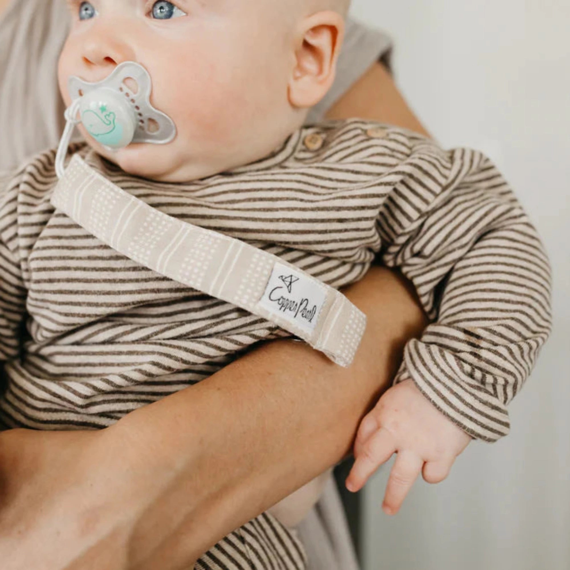 COPPER PEARL Pacifier Clips - Bliss