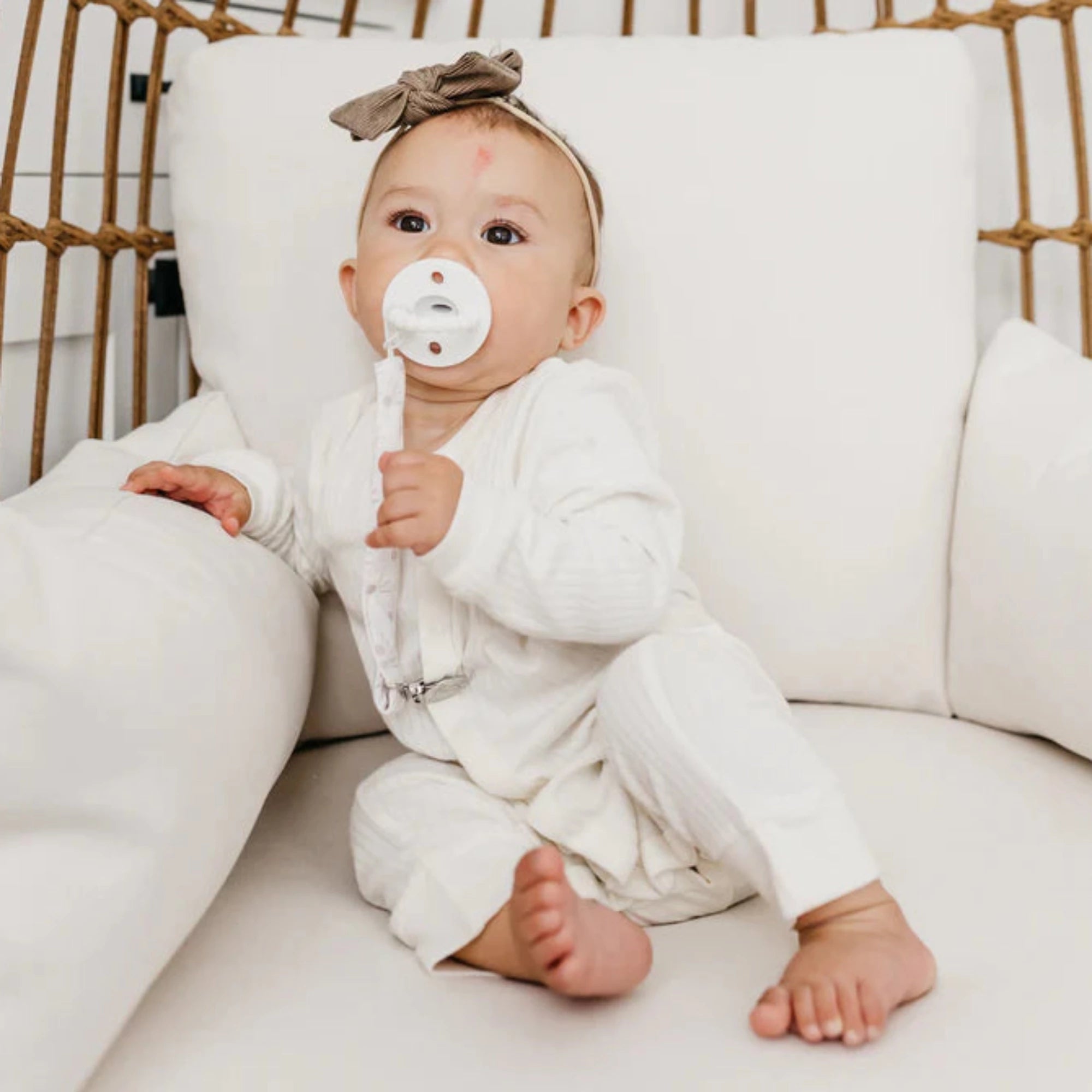 COPPER PEARL Pacifier Clips - Bliss