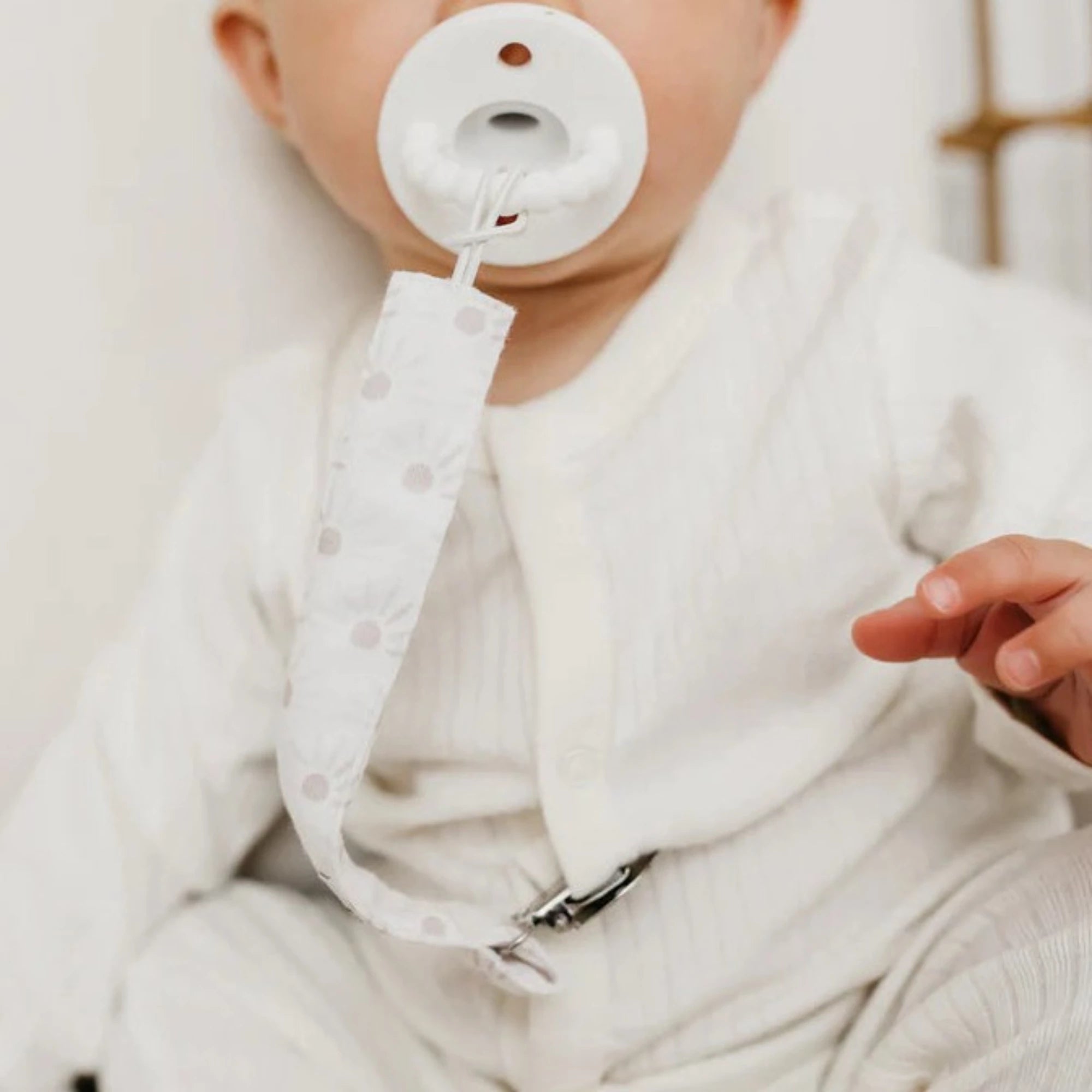 COPPER PEARL Pacifier Clips - Bliss