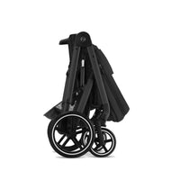 Thumbnail for CYBEX Balios S Lux 2 Stroller + Cot + Aton 2 Car Seat - Black-Moon Black / Lavastone Black