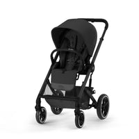 Thumbnail for CYBEX Balios S Lux 2 Stroller + Aton 2 Car Seat - Black-Moon Black / Lavastone Black
