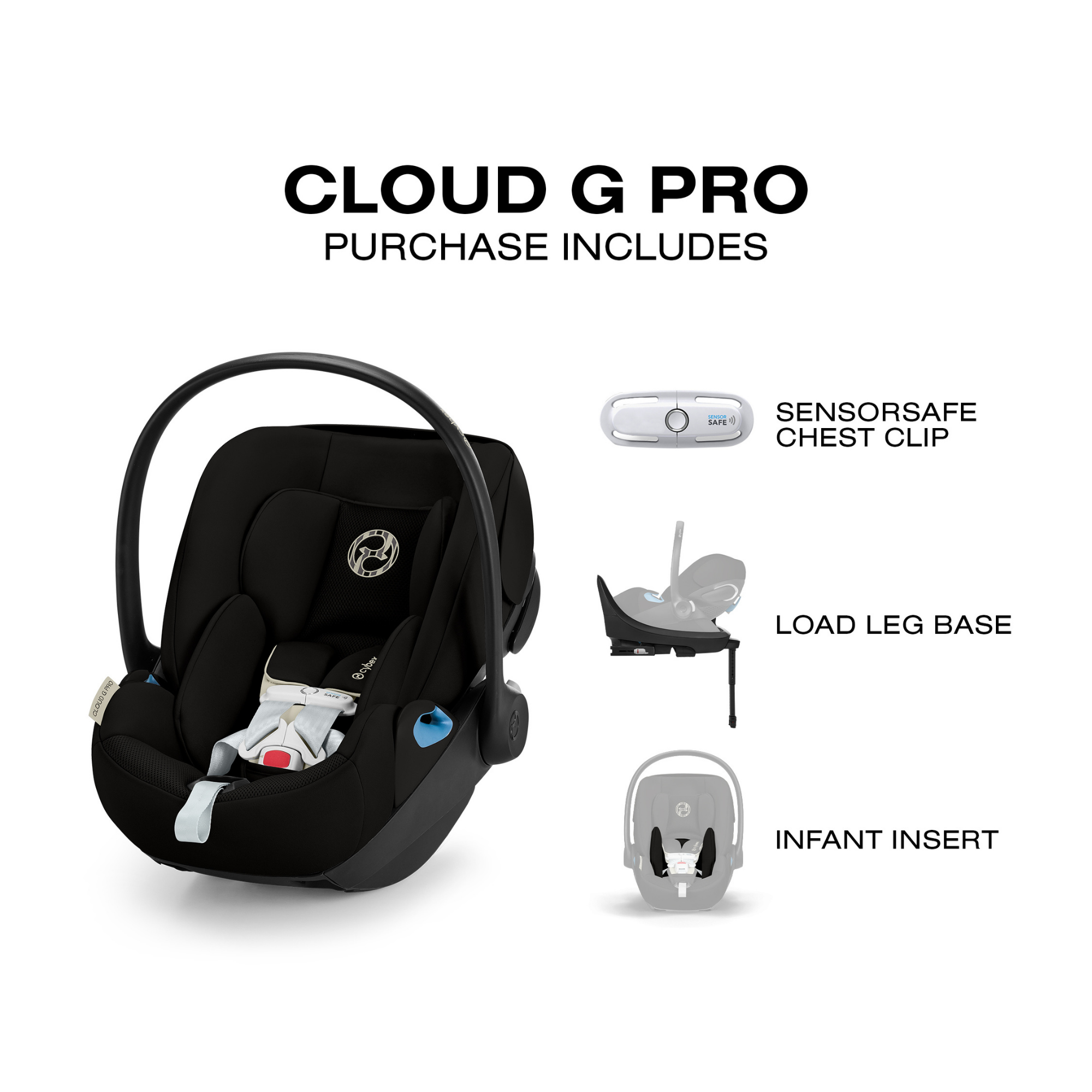 Siège auto pour bébé CYBEX Cloud G Pro Comfort Extend