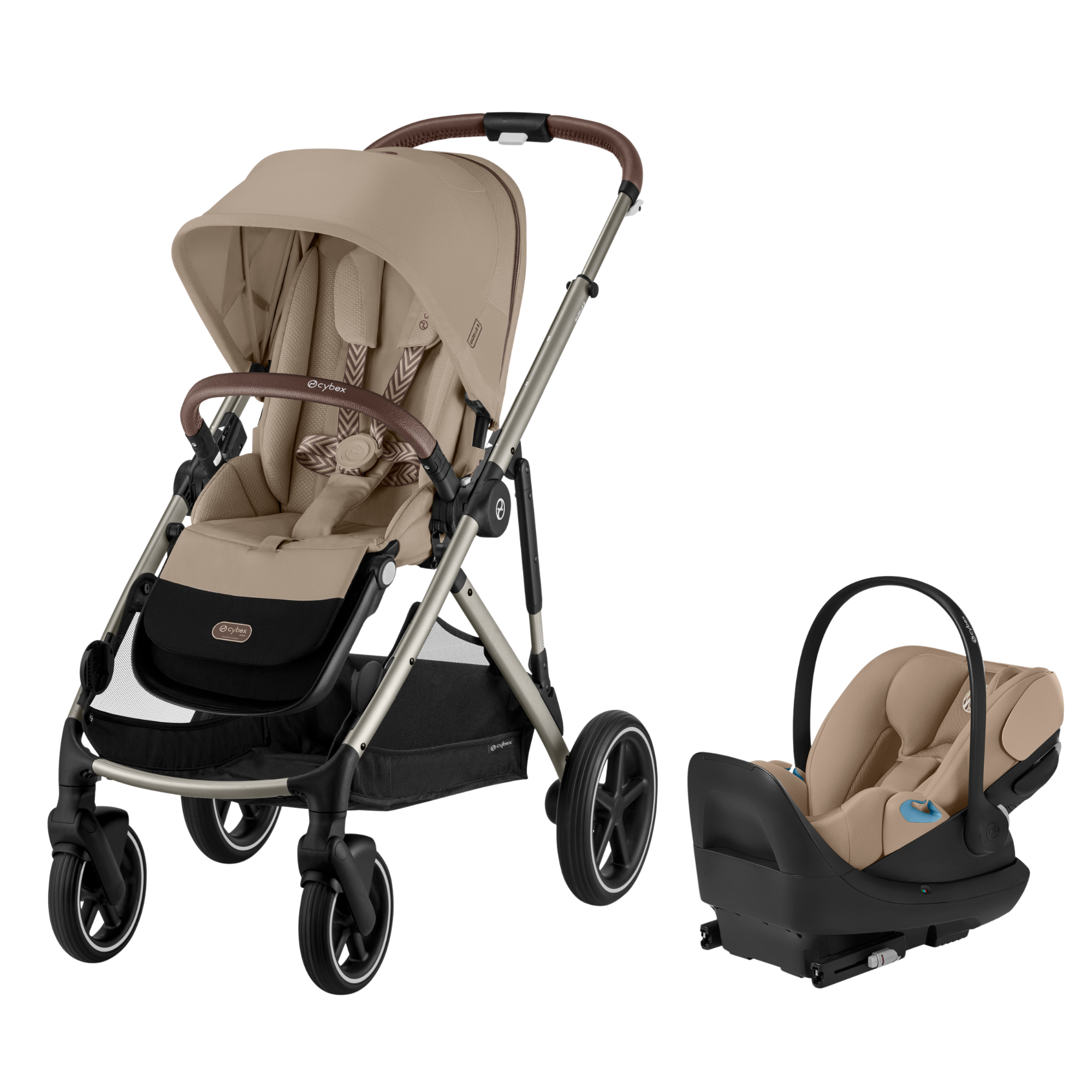 CYBEX Gazelle S + Cloud G Pro Travel System - Almond Beige