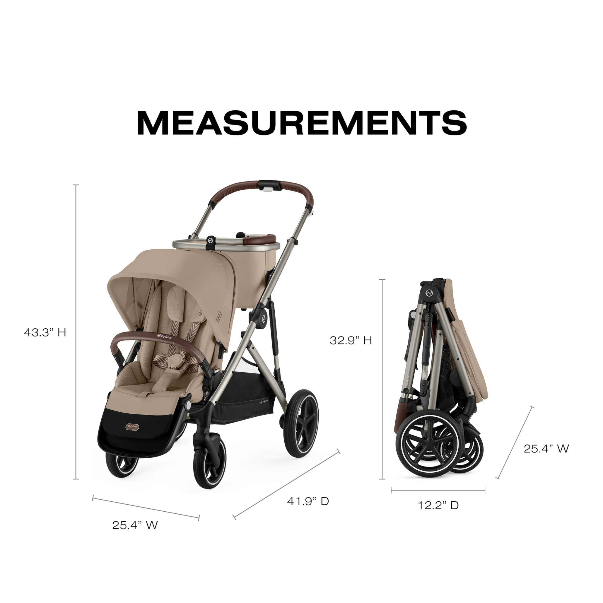 CYBEX Gazelle S + Cloud G Pro Travel System - Almond Beige