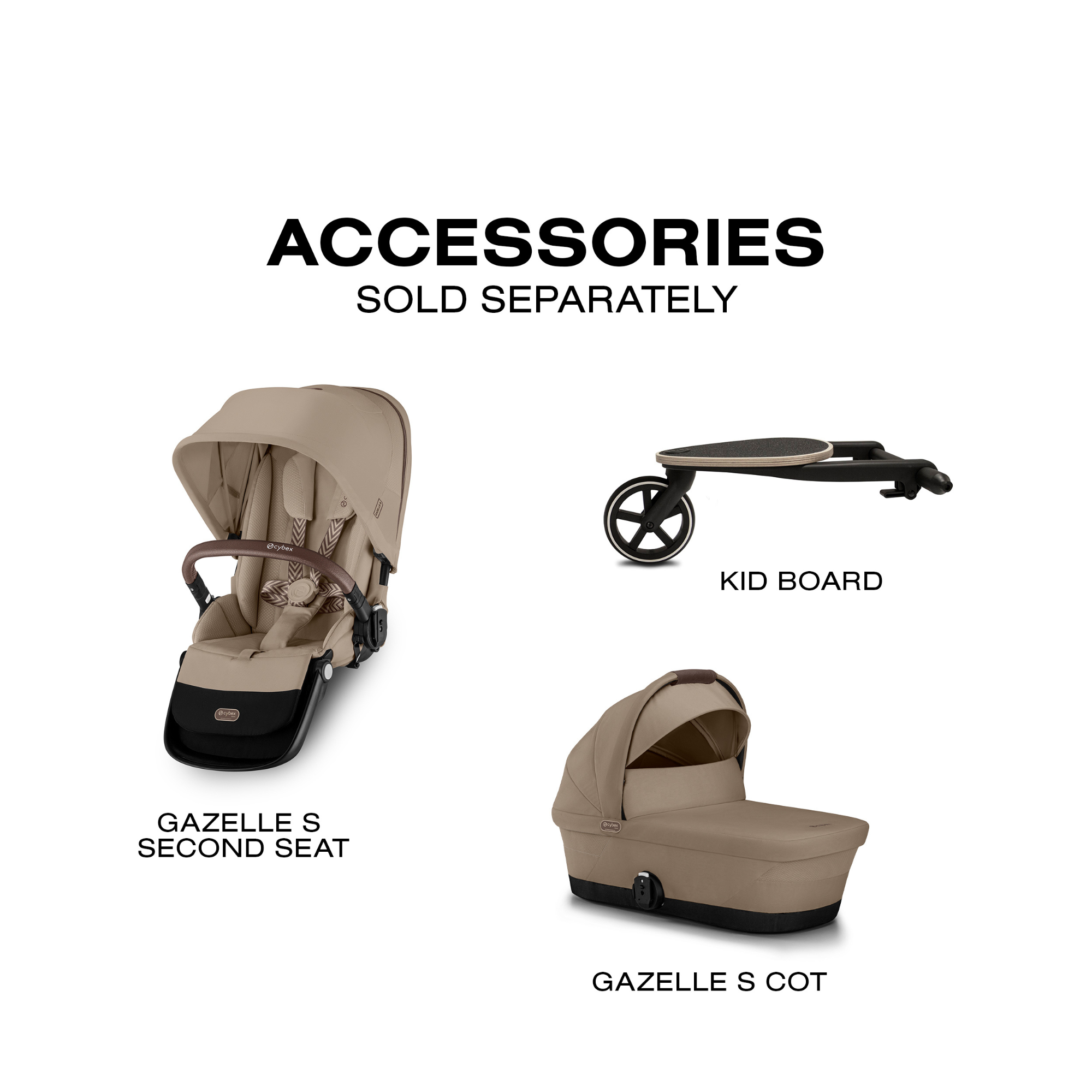 CYBEX Gazelle S + Cloud G Pro Travel System - Almond Beige