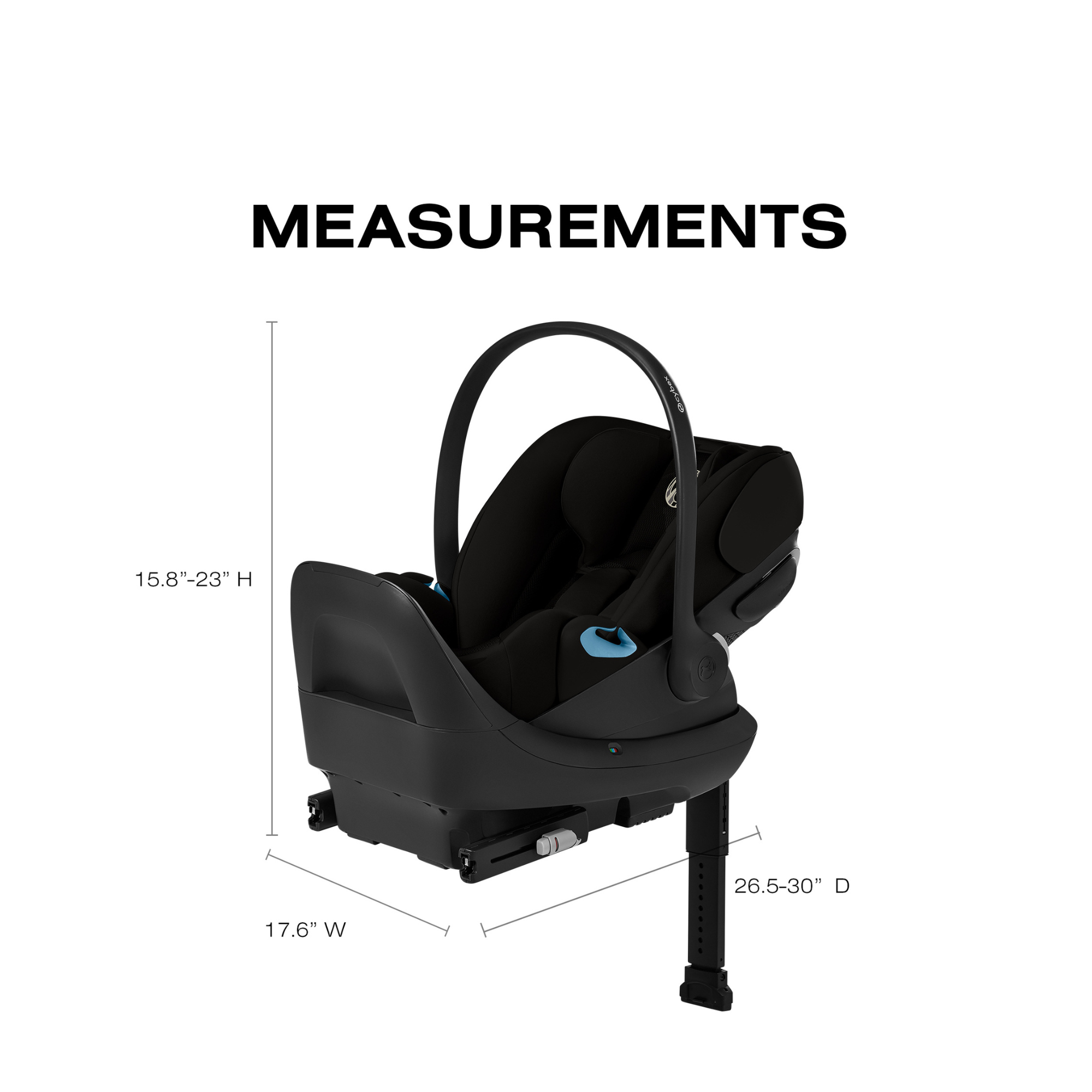 CYBEX Gazelle S + Cloud G Pro Travel System - Moon Black
