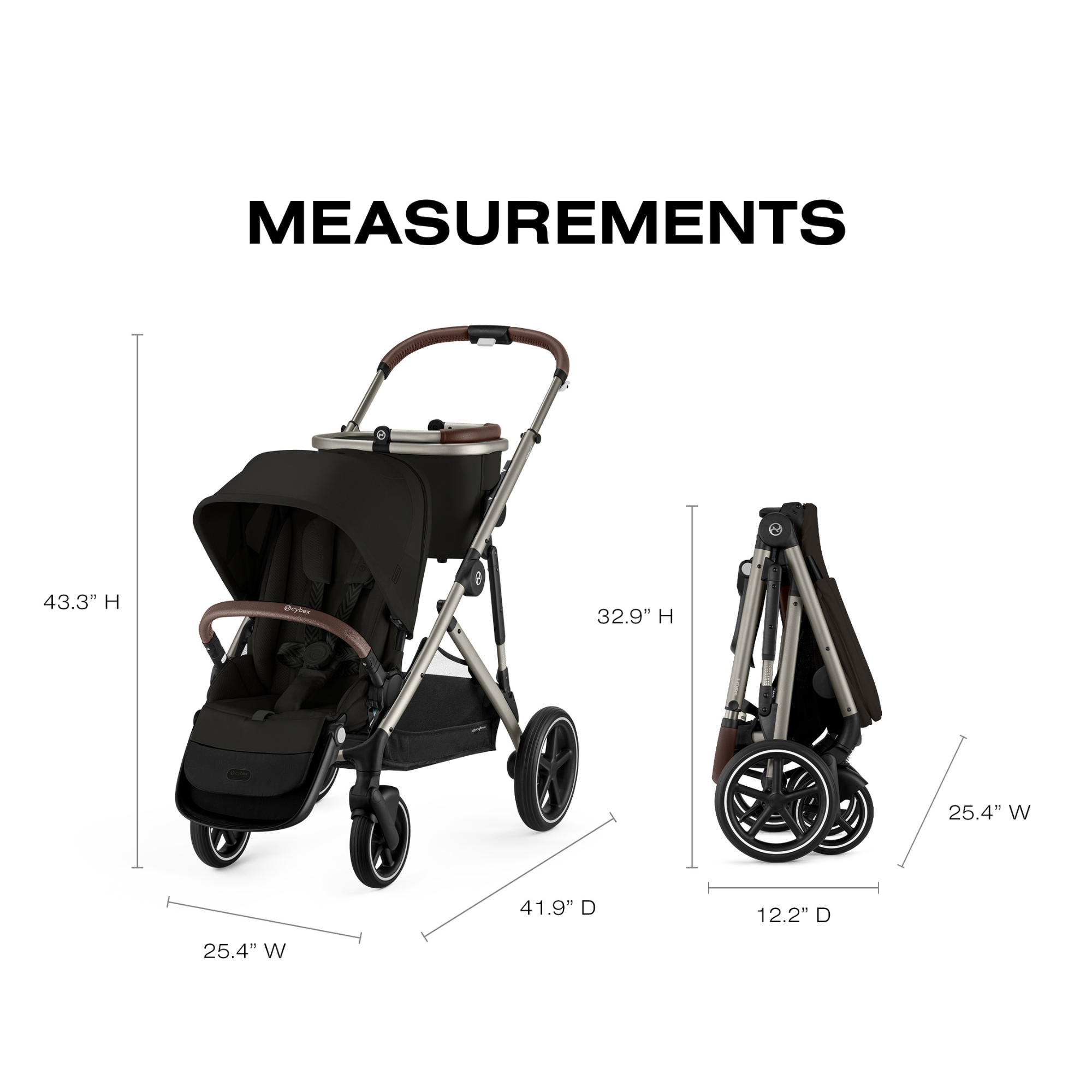 CYBEX Gazelle S + Cloud G Pro Travel System - Moon Black