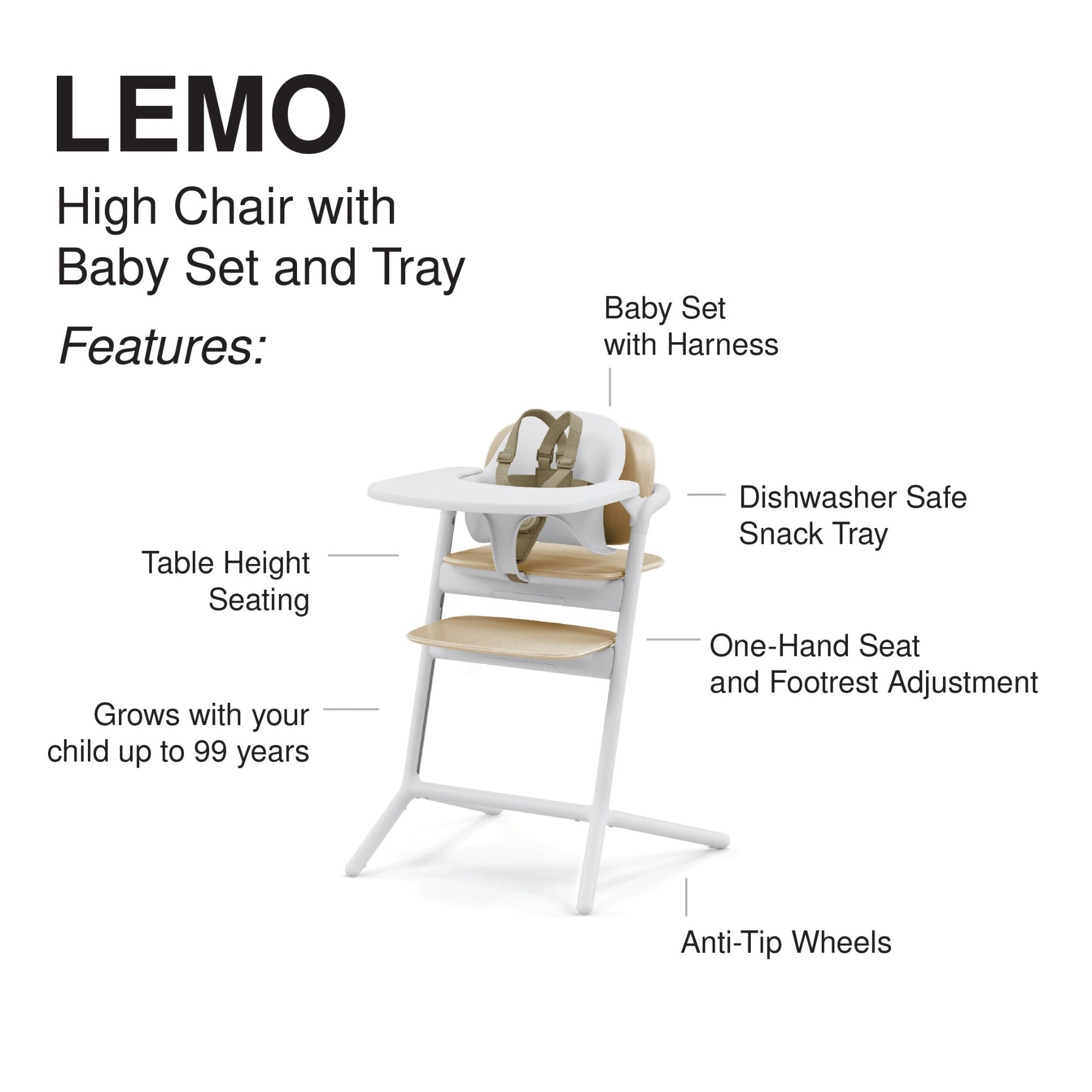 Cybex Lemo 3-in-1 | Premium High Chair Solution
