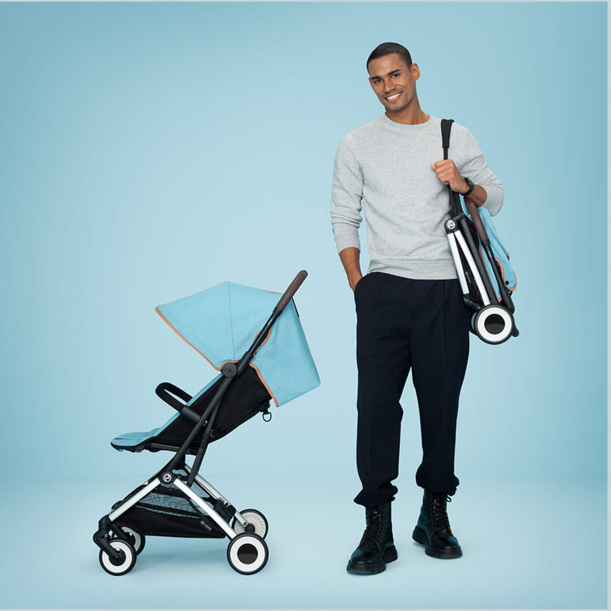 Poussette CYBEX Orfeo - Bleu plage