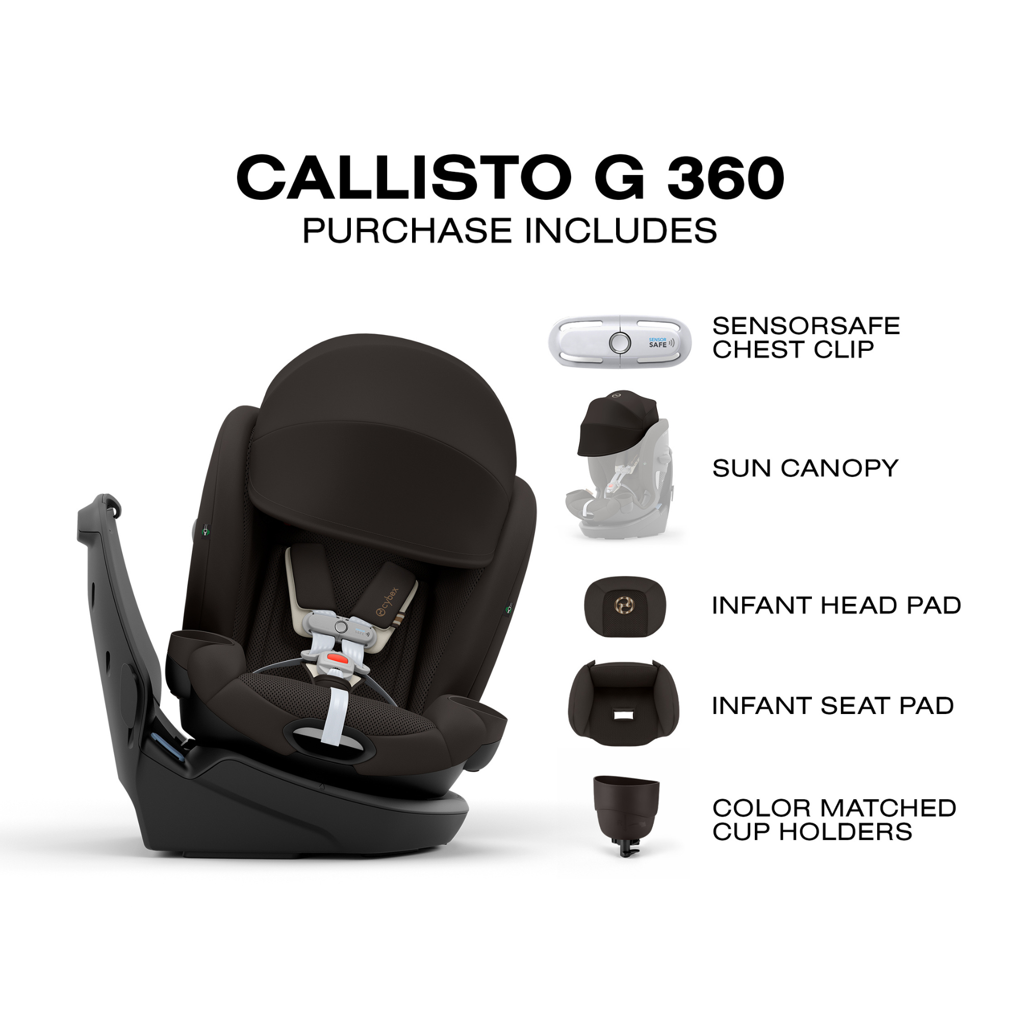 CYBEX Callisto G 360 Rotating All-in-One Convertible Car Seat