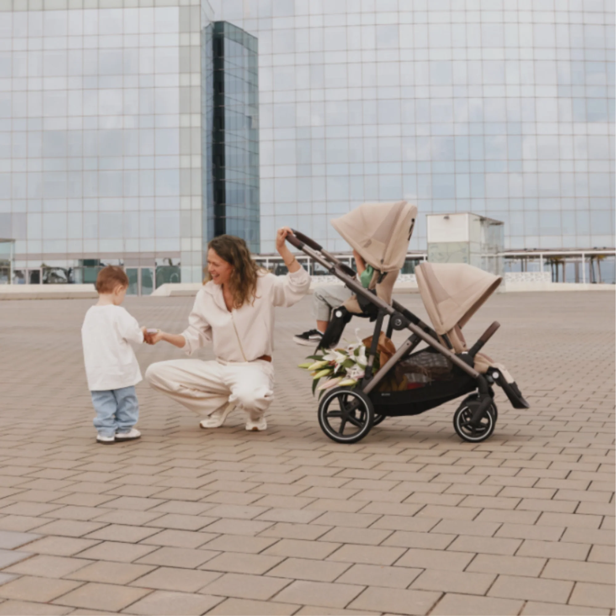 CYBEX Gazelle S + Cot + Aton G Swivel Travel System