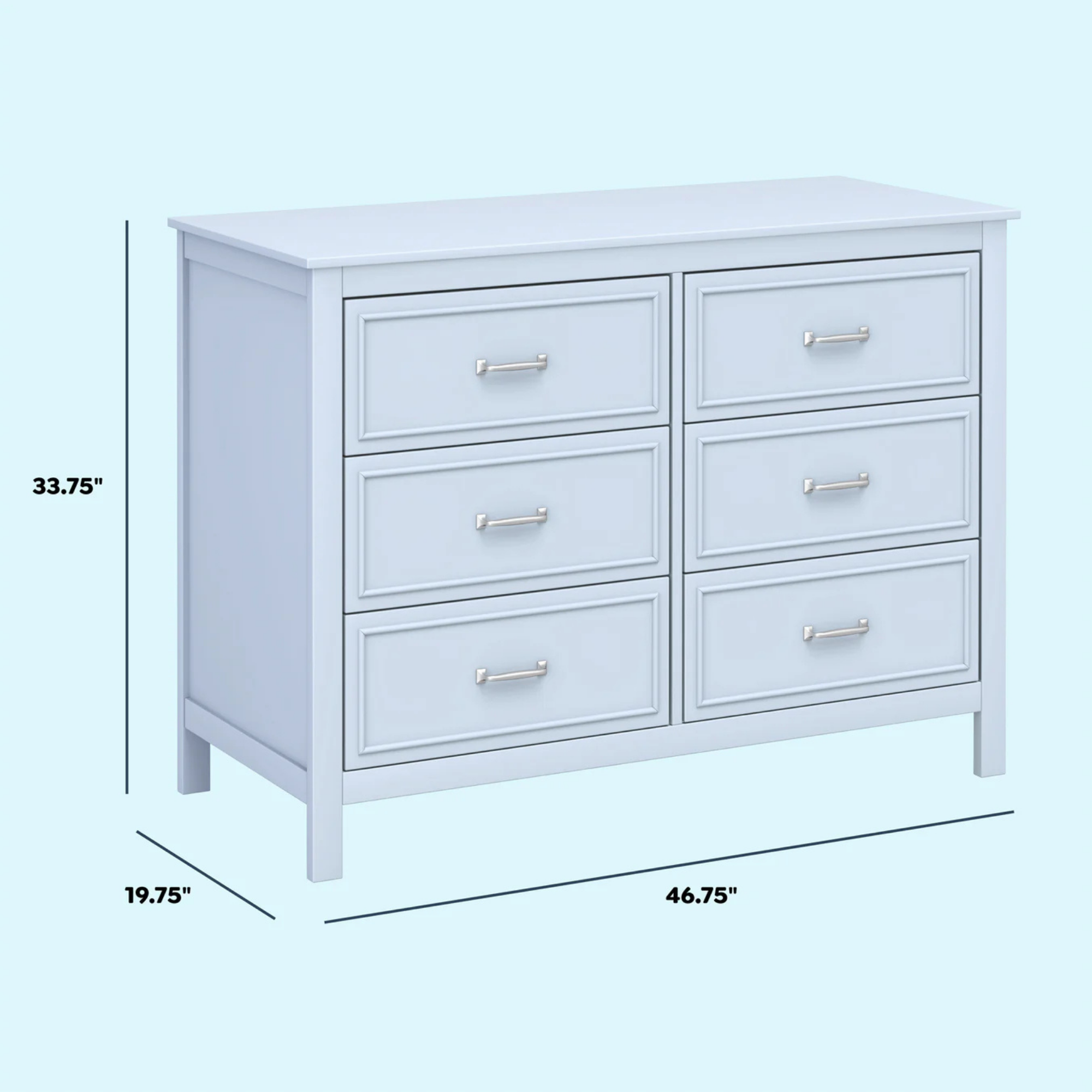 DAVINCI Charlie 6-Drawer Double Dresser