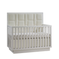 NATART Como Convertible Crib W/ Upholstered Panel Boucle Beige