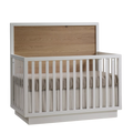 NATART Como Naturale 5-IN-1 Convertible Crib - White/Rustic Oak