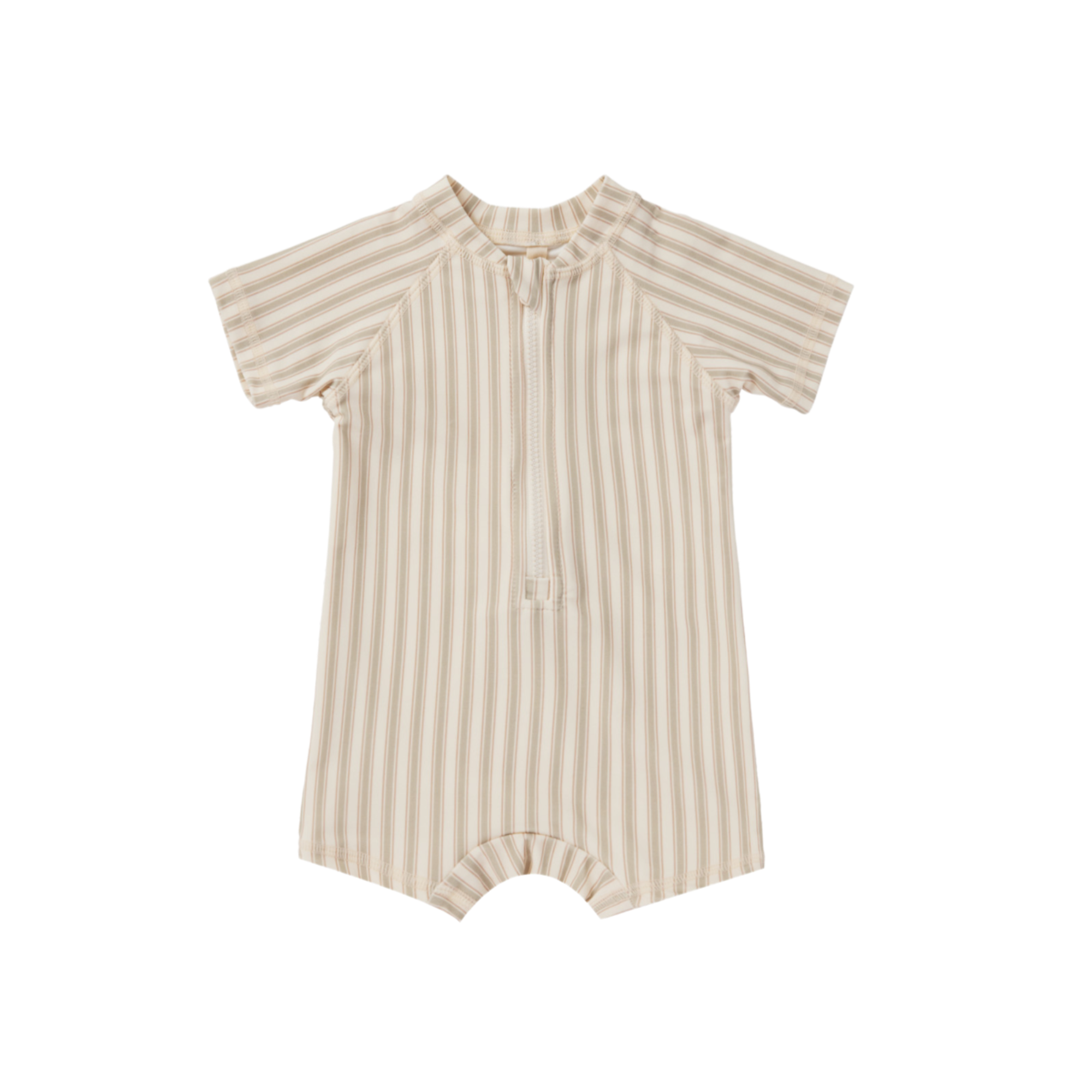 Maillot de bain une-pièce zippé QUINCY MAE - Rayures vintage