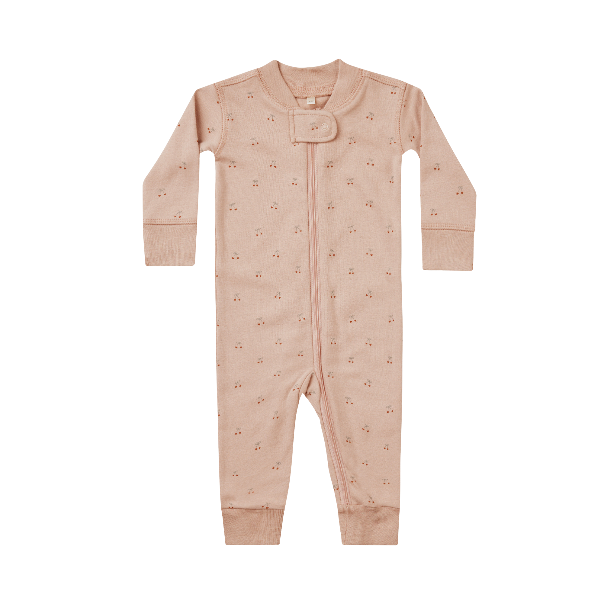 Pyjama à manches longues et fermeture éclair QUINCY MAE - Cerises