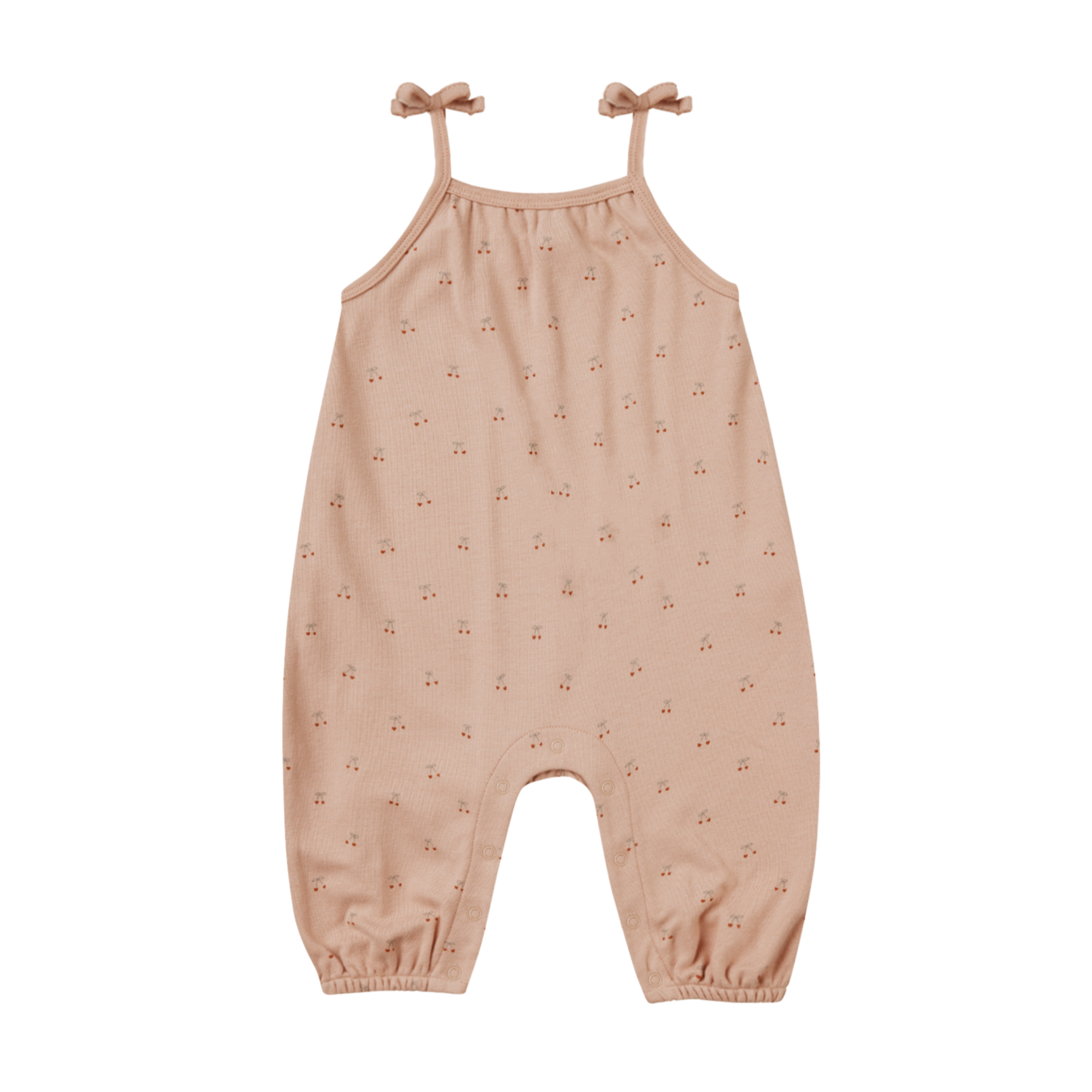 QUINCY MAE Smocked Jumpsuit - Cherries