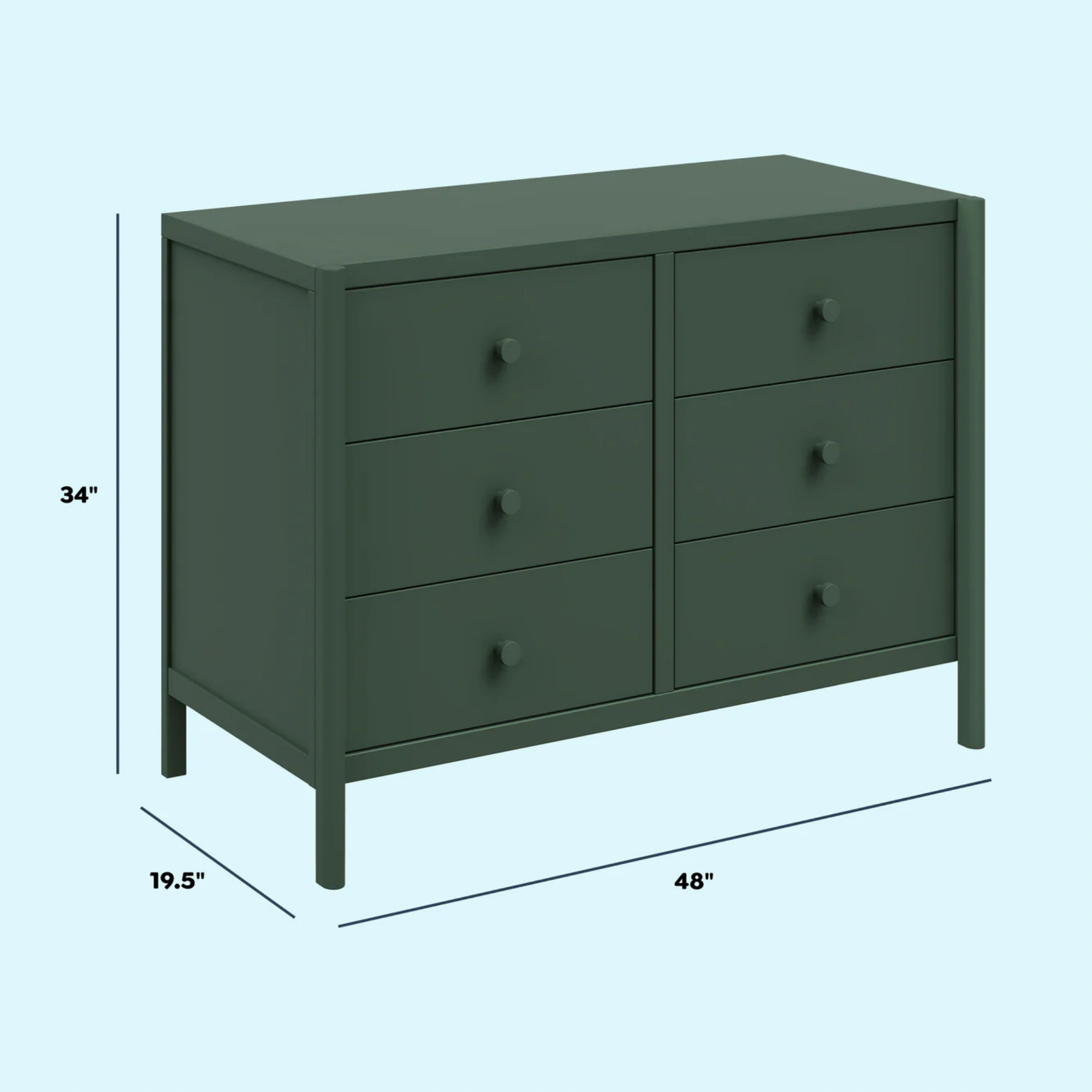 Commode 6 tiroirs DAVINCI Birdie
