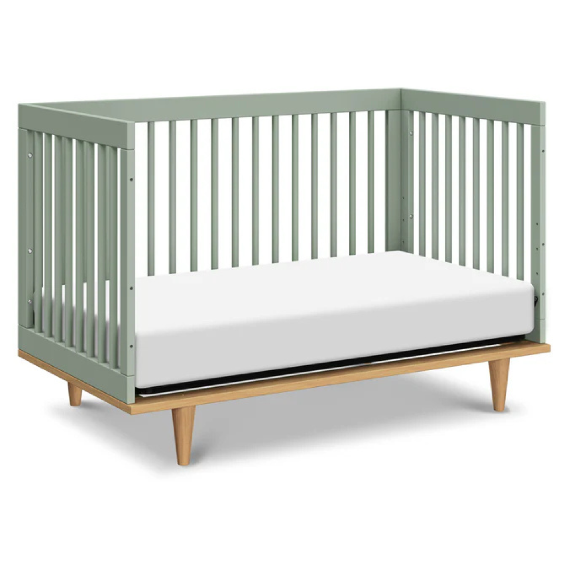 DAVINCI Marley 3-In-1 Convertible Crib - Light Sage/Honey