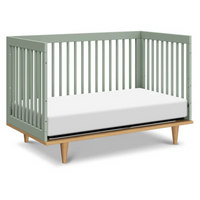 Thumbnail for DAVINCI Marley 3-In-1 Convertible Crib - Light Sage/Honey