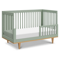 Thumbnail for DAVINCI Marley 3-In-1 Convertible Crib - Light Sage/Honey