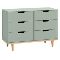 Thumbnail for DAVINCI Marley 6-Drawer Double Dresser - Light Sage/Honey