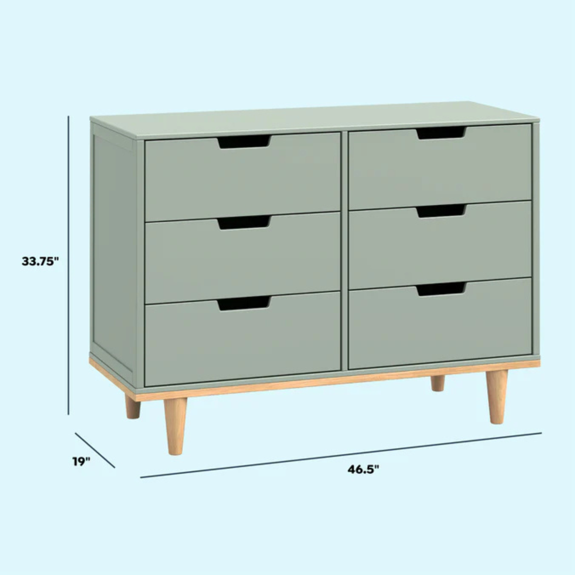 DAVINCI Marley 6-Drawer Double Dresser