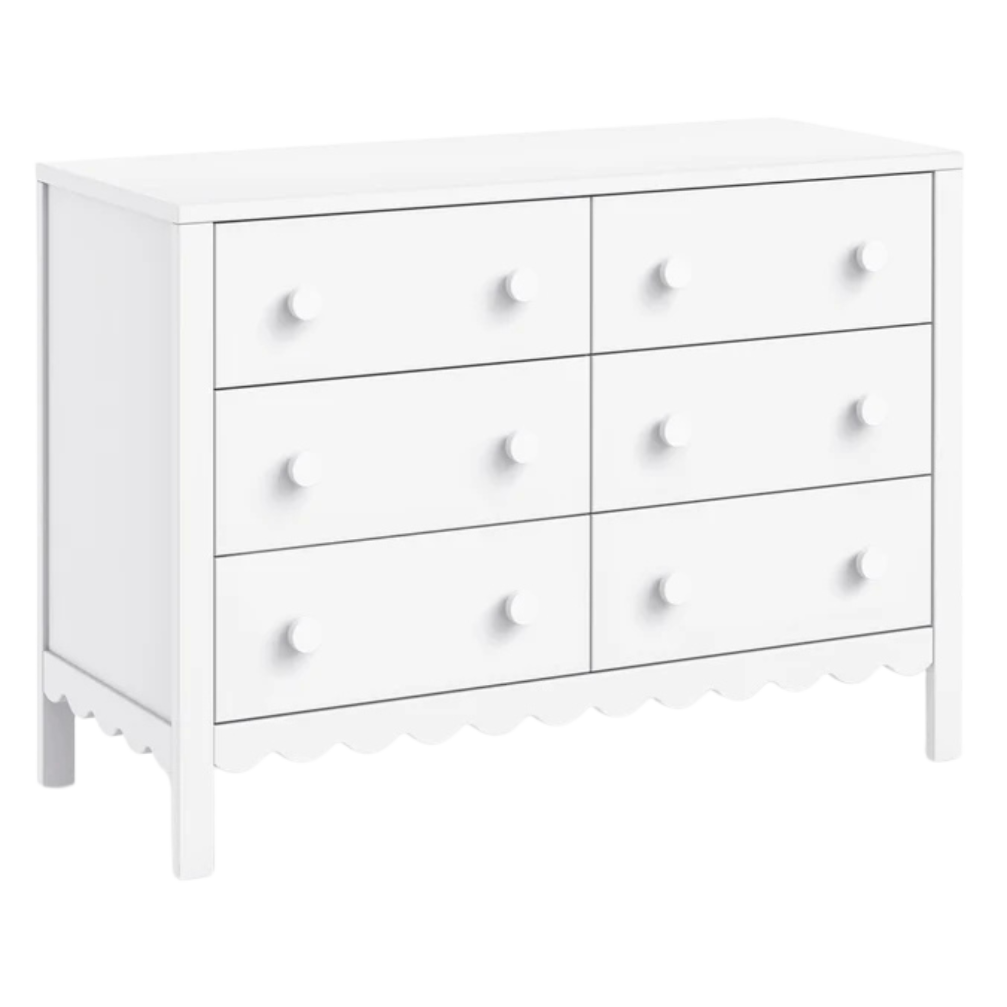 Commode 6 tiroirs DAVINCI Sammy Scallop