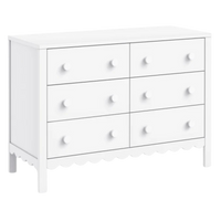 Thumbnail for DAVINCI Sammy Scallop 6-Drawer Dresser - White